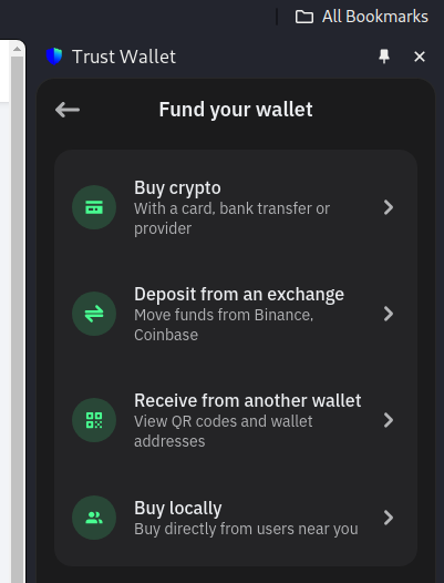 Sign up on a crypto exchange