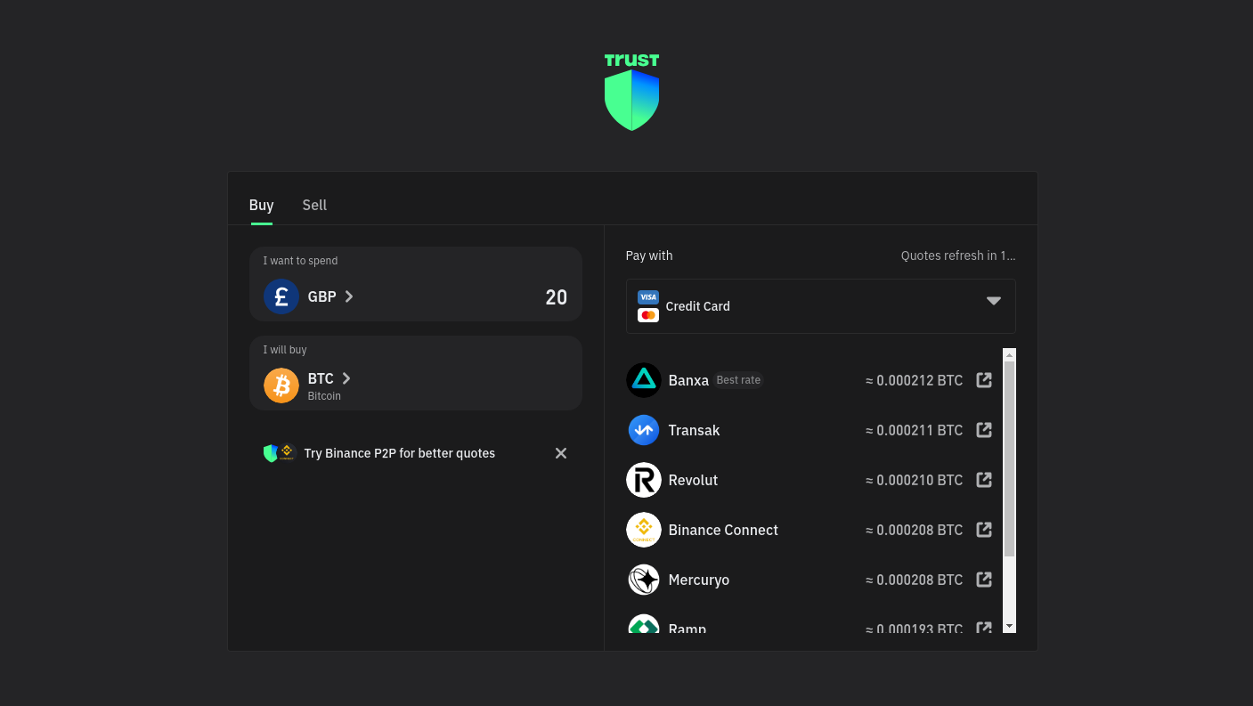 Download a hot wallet app or extension